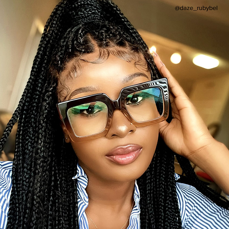 ZEELOOL Brandon Square Tawny Glasses