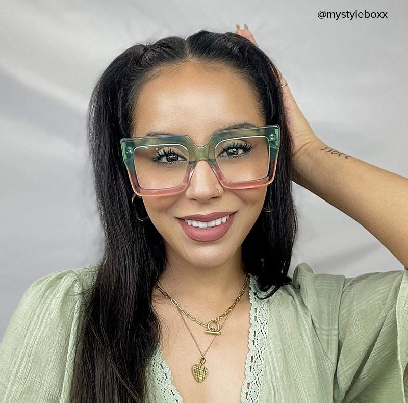 Brandon Square Green-Pink Glasses8