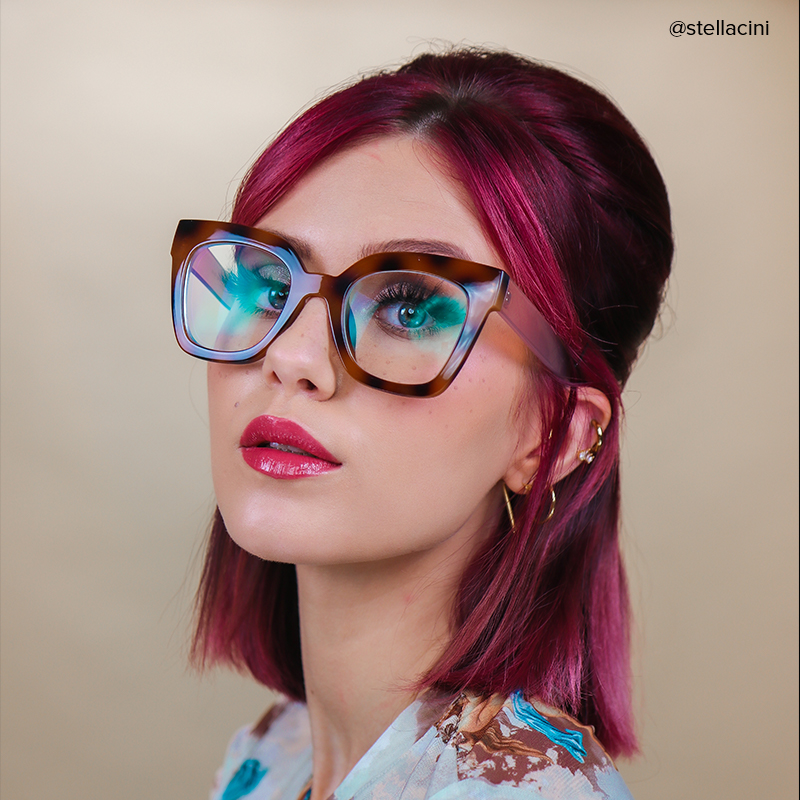 Malcolm Square Burnt Umber Frame Glasses | ZEELOOL UK11