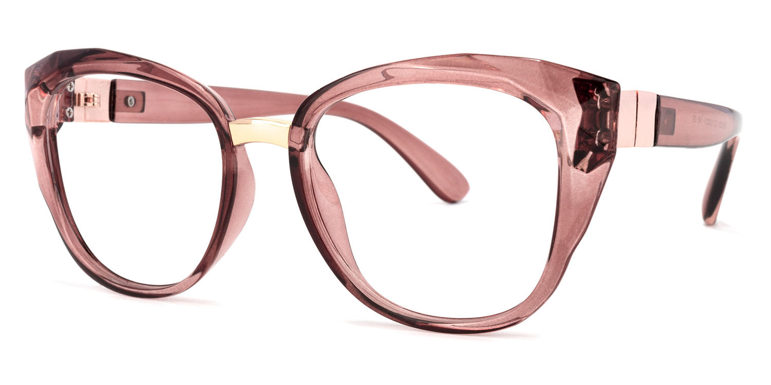 Mouna Cateye Dusty-Pink Glasses | ZEELOOL UK1