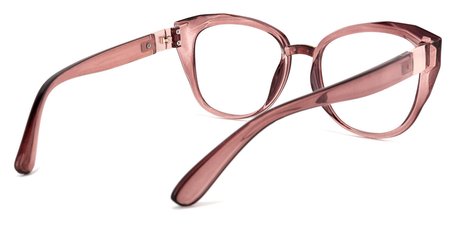 Mouna Cateye Dusty-Pink Glasses | ZEELOOL UK3