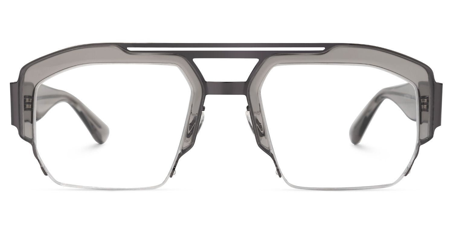 Curtis Aviator Gray Glasses | ZEELOOL UK0