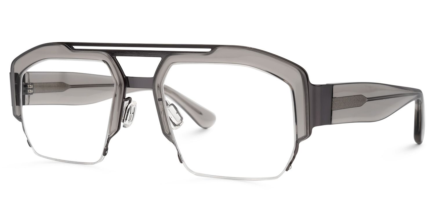 Curtis Aviator Gray Glasses | ZEELOOL UK2