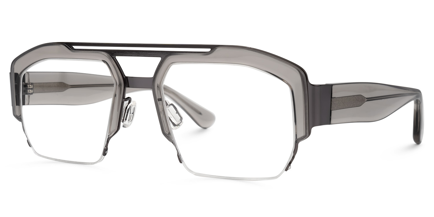Curtis Aviator Gray Glasses | ZEELOOL UK2