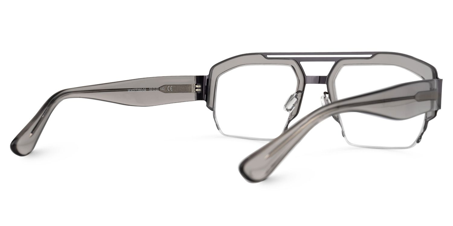 Curtis Aviator Gray Glasses | ZEELOOL UK3