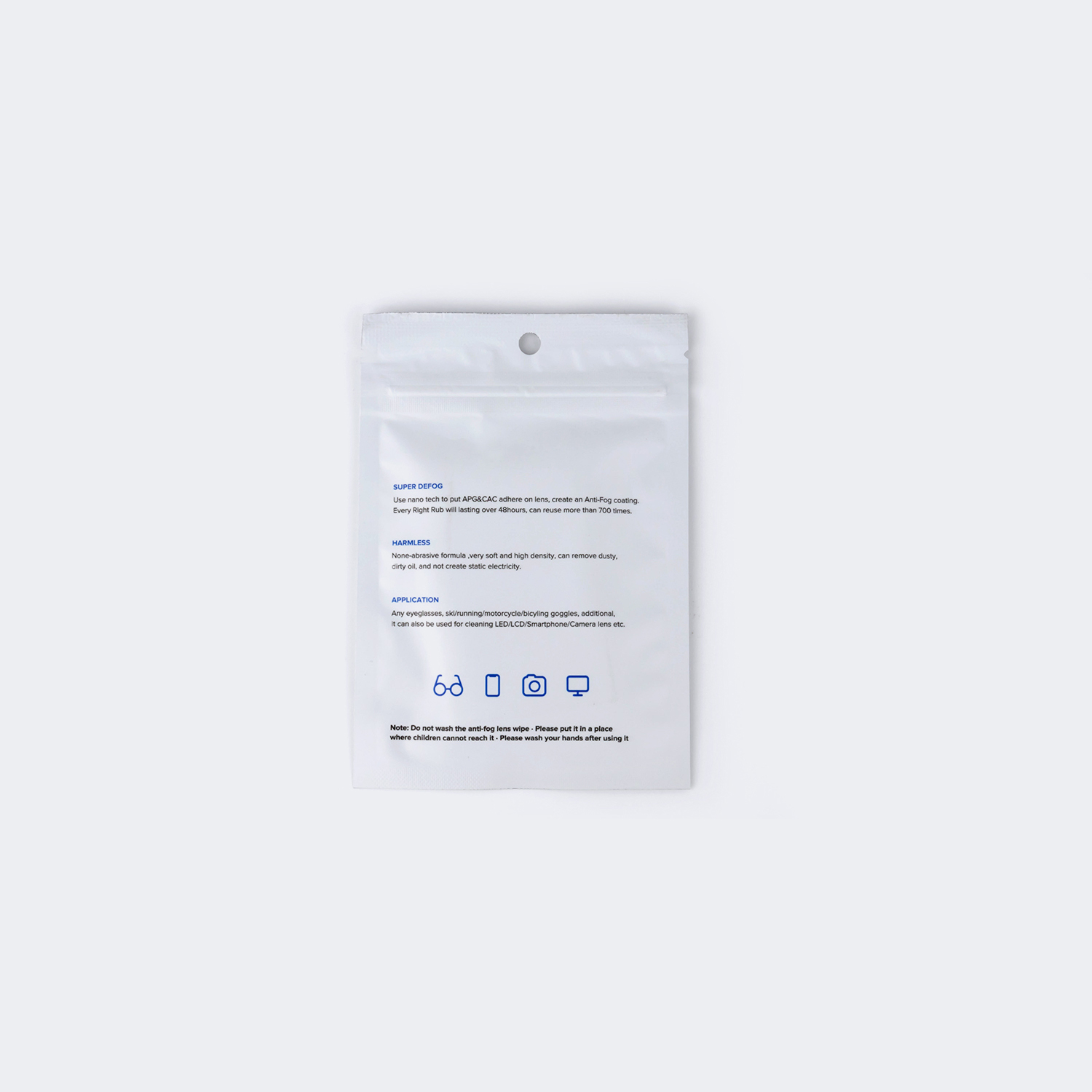 Anti-fog Lens Cleaning Wipes  | ZEELOOL UK1