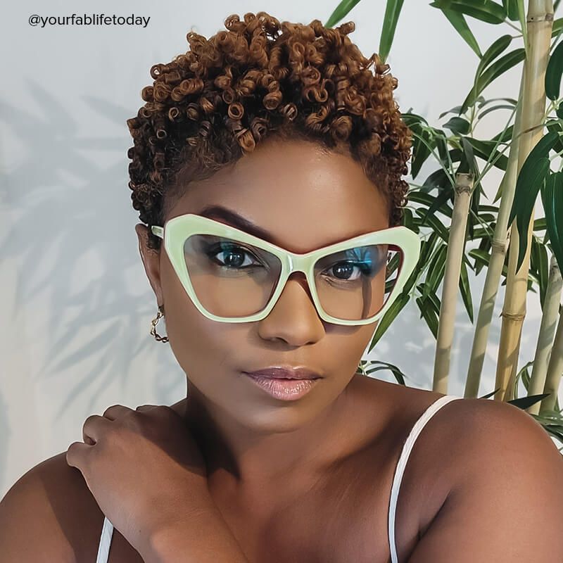 Benita Cateye Green Glasses | ZEELOOL UK6