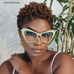 Benita Cateye Green Glasses6