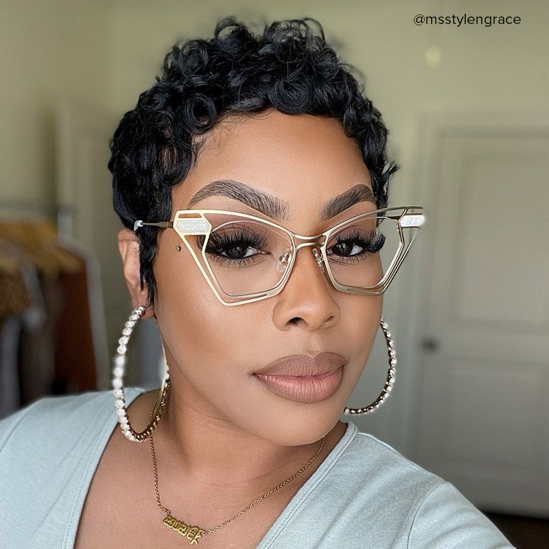 Janelle Butterfly Gold Glasses | ZEELOOL UK4