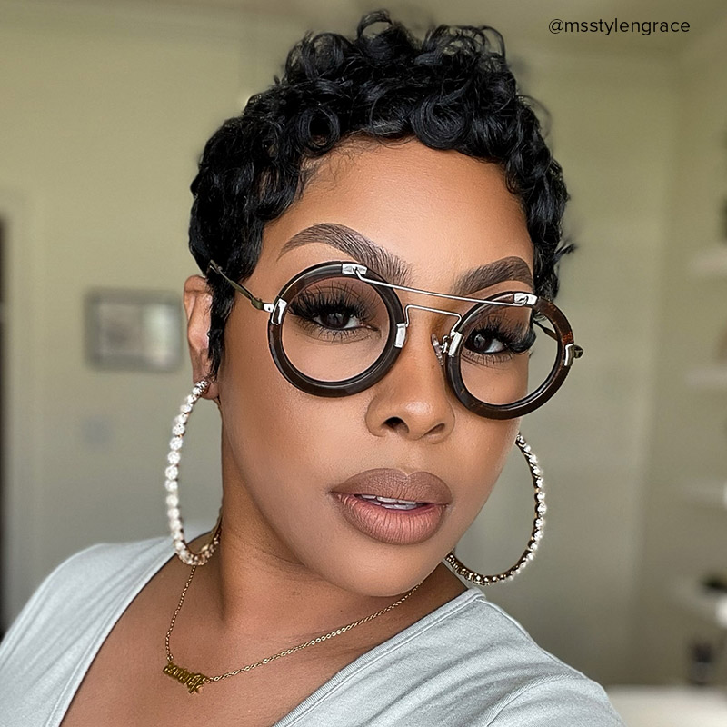 Talkami Round Brown Glasses7