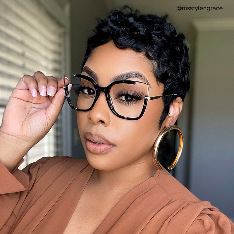 Tuyen Square Blue-Tortoise Glasses | ZEELOOL UK7