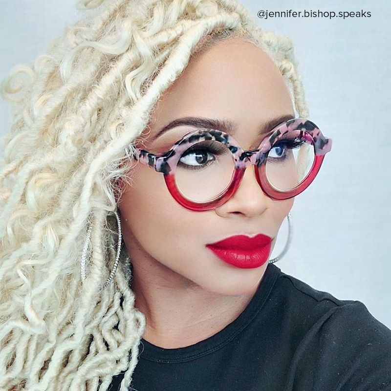 Calhoun Round Two-Tone Frame Glasses | ZEELOOL UK6