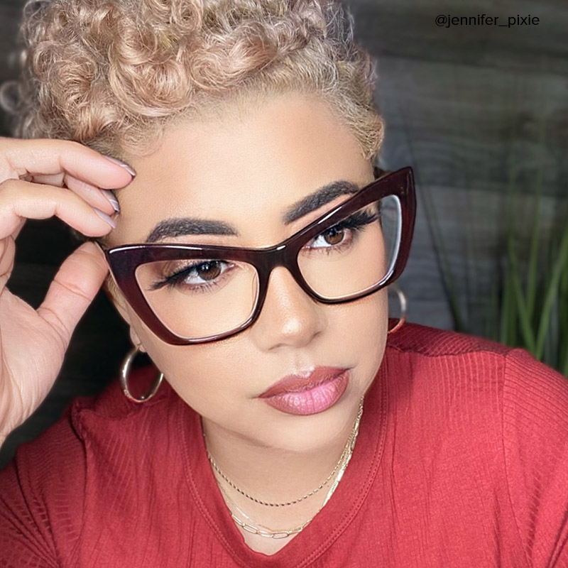 Driscoll Cateye Dark-Red Glasses5