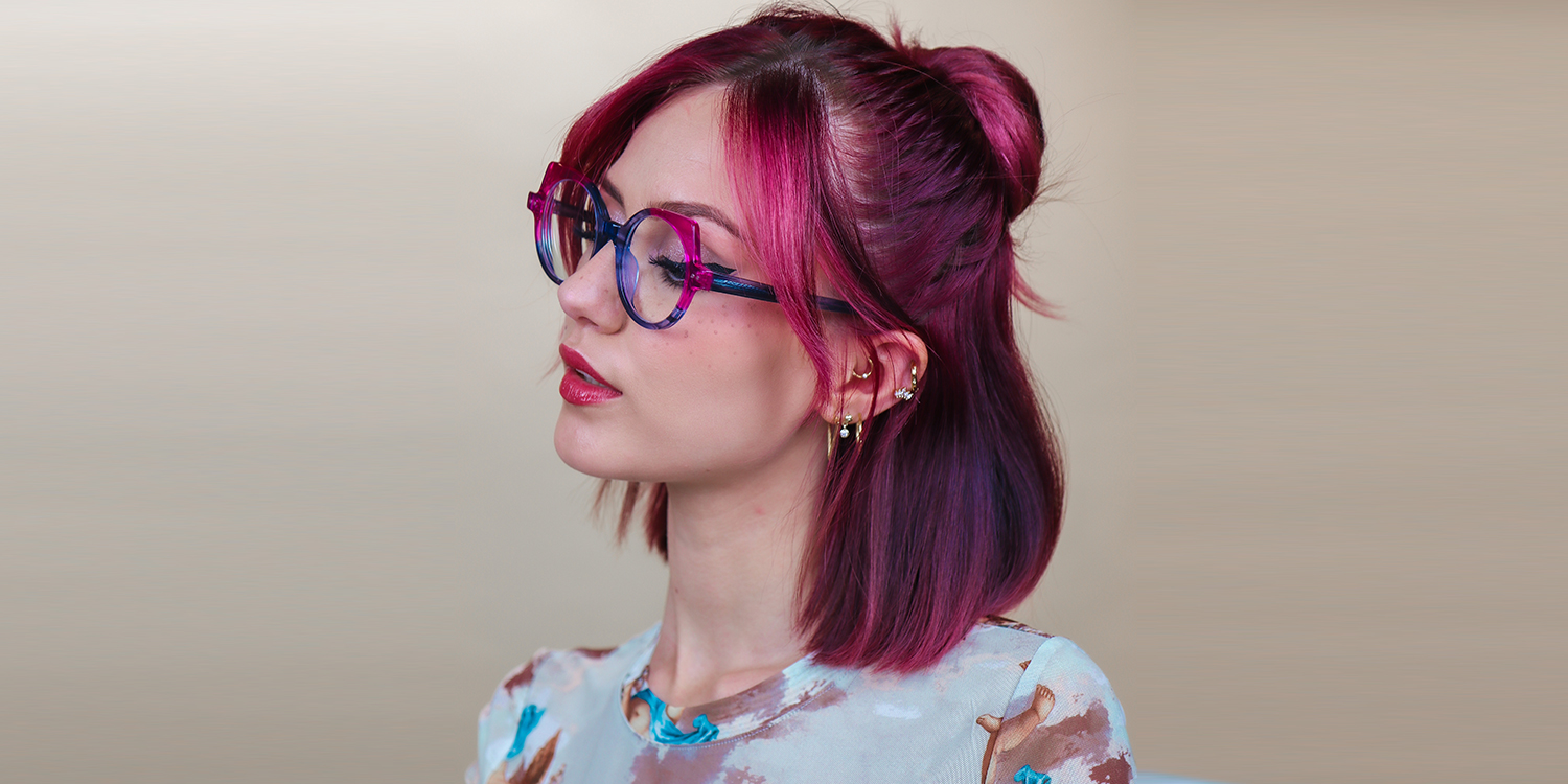 Gilbert Cateye Gray Glasses | ZEELOOL UK1