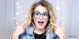 Cicely Blue Geometric Glasses1