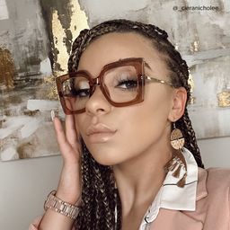 Qatar Beige Square Glasses7