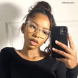 Chandrikar Cat Eye Clear Glasses5