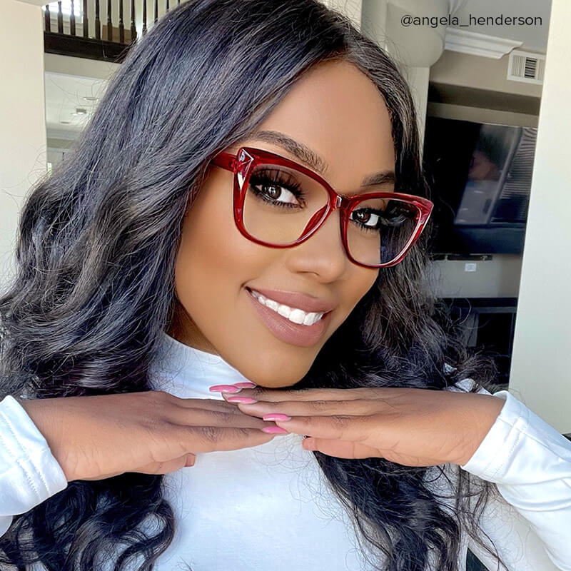 Farris Cat eye Red Glasses7