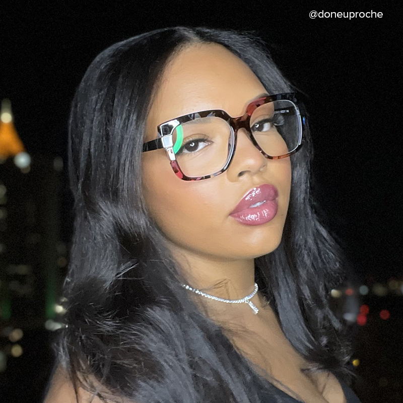 Reeves Square Floral Glasses | ZEELOOL UK7