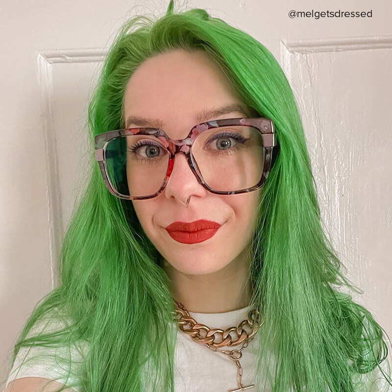 Reeves Square Floral Glasses | ZEELOOL UK5