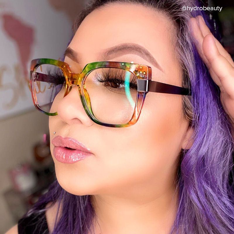 Yaida Square Multicolor Frame Glasses | ZEELOOL UK5
