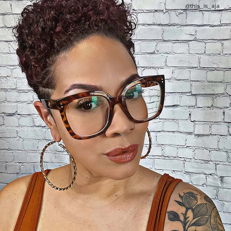 Ebony Square Tortoise Glasses6