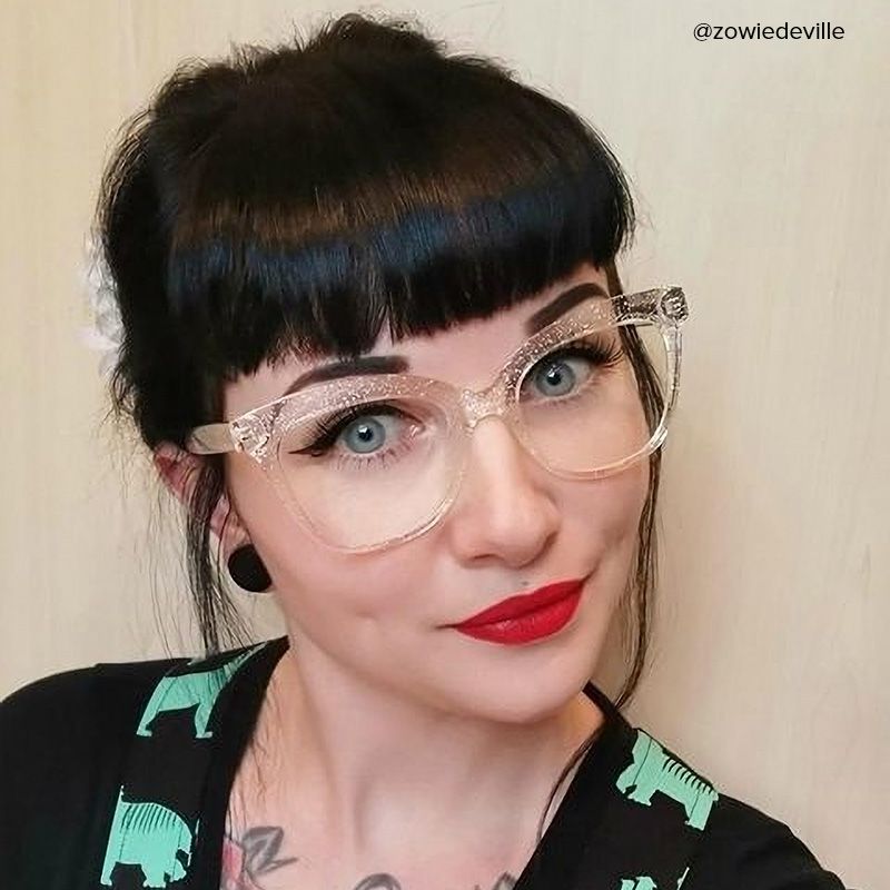 Santiago Cateye Clear Glasses | ZEELOOL UK5