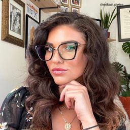 Martine Square Black Glasses6
