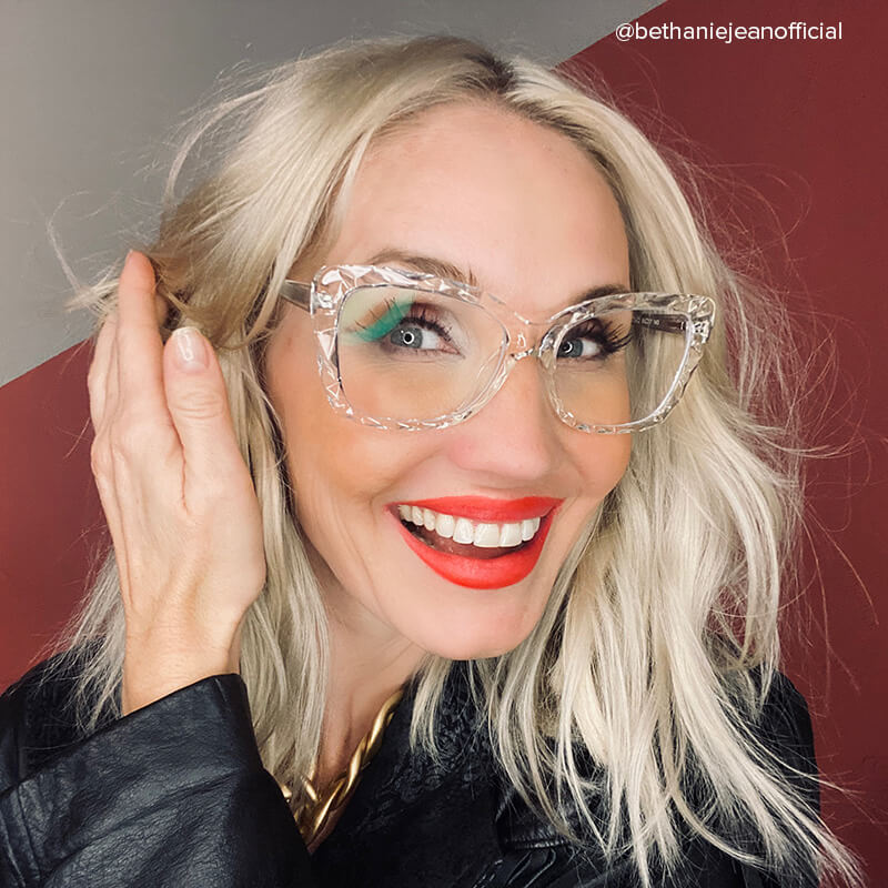 Edna Cateye Crystal Frame Glasses | ZEELOOL UK9