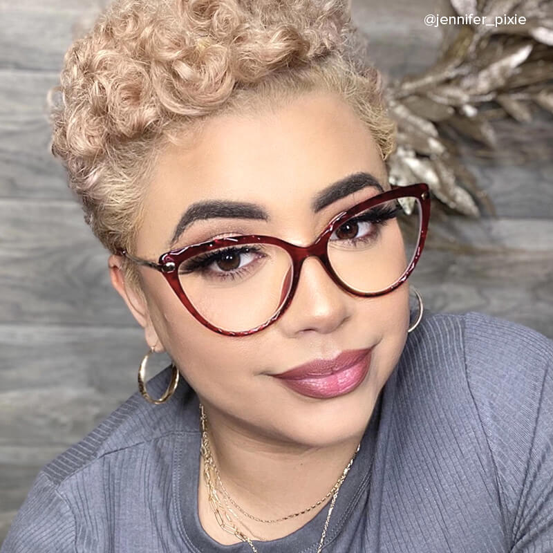 Lucas Cateye Red Glasses7