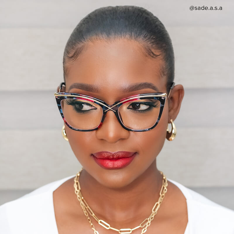ZEELOOL Winston Butterfly Floral Glasses