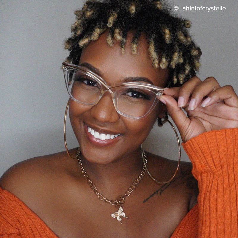 Winston Butterfly Clear Frame Glasses | ZEELOOL UK10