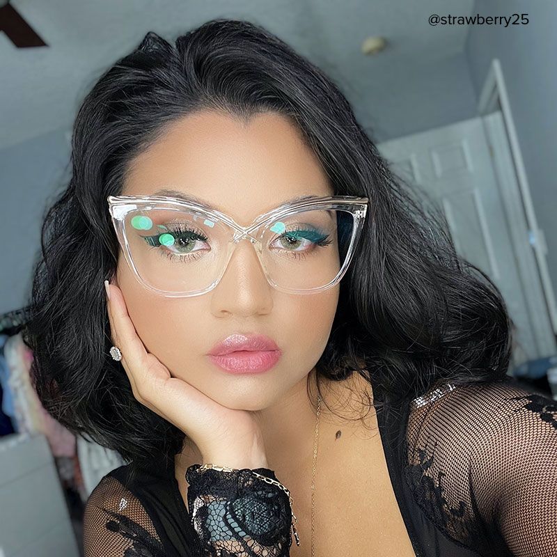 Winston Butterfly Clear Frame Glasses | ZEELOOL UK8