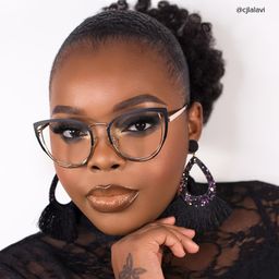 Harvey Black Cat eye Glasses4