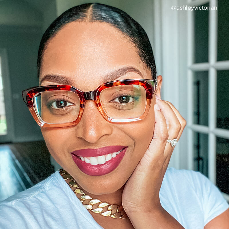 ZEELOOL Grover Rectangle Tortoise Glasses