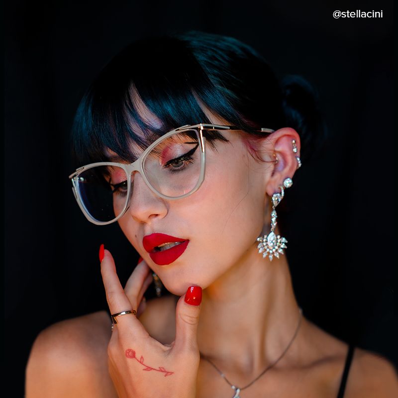 Yomary Cateye Khaki EyeGlasses | ZEELOOL UK7