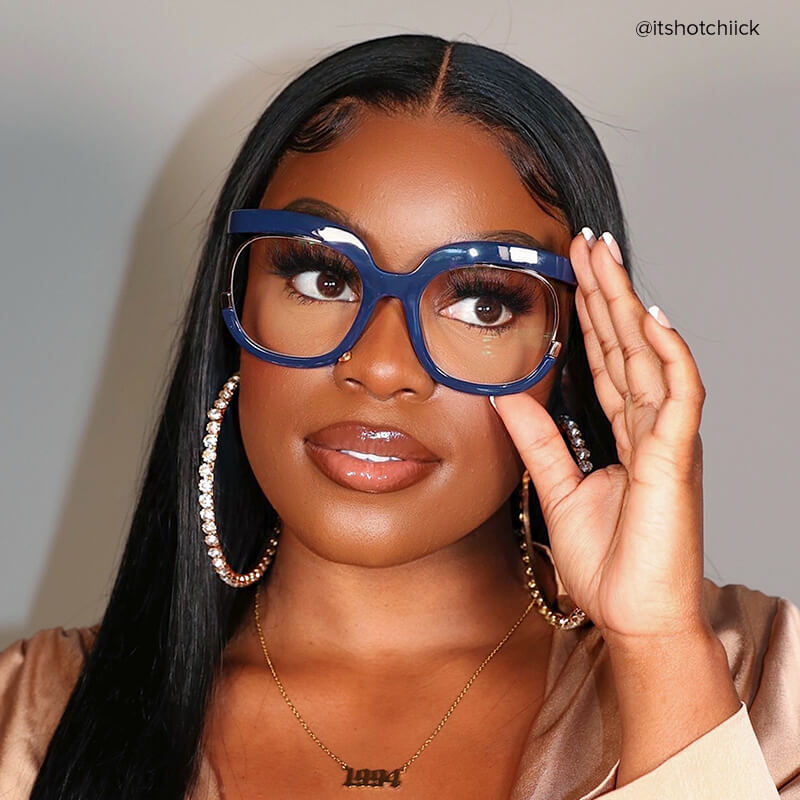 Darice Round Dark-Blue Glasses8