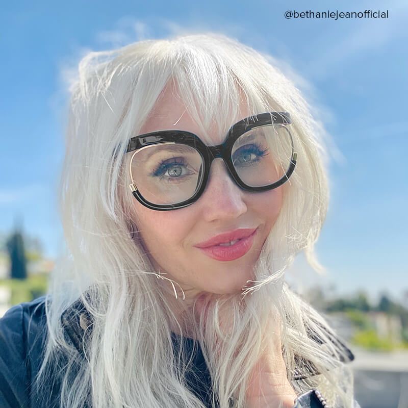 Darice Thick Round Black Frame Glasses | ZEELOOL UK7
