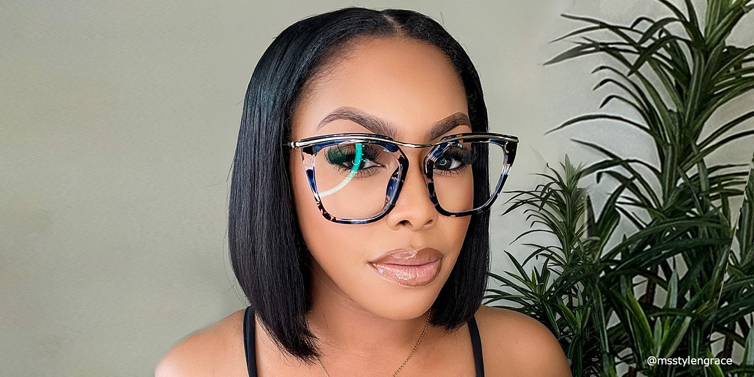 Yadiel Geometric Blue-Floral Glasses2