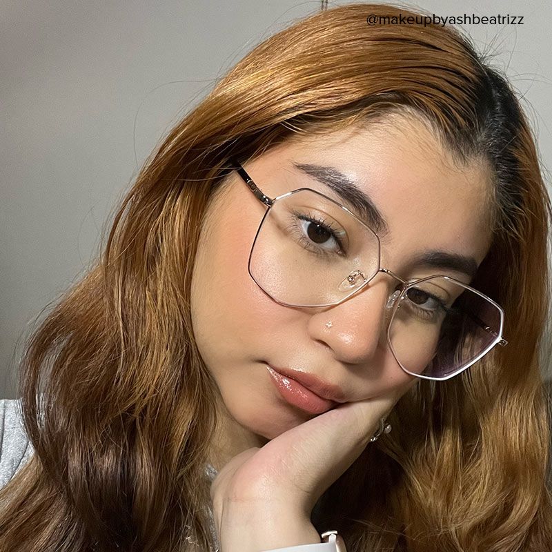 Bivins Geometric Gold Thin Frame Glasses | ZEELOOL UK11