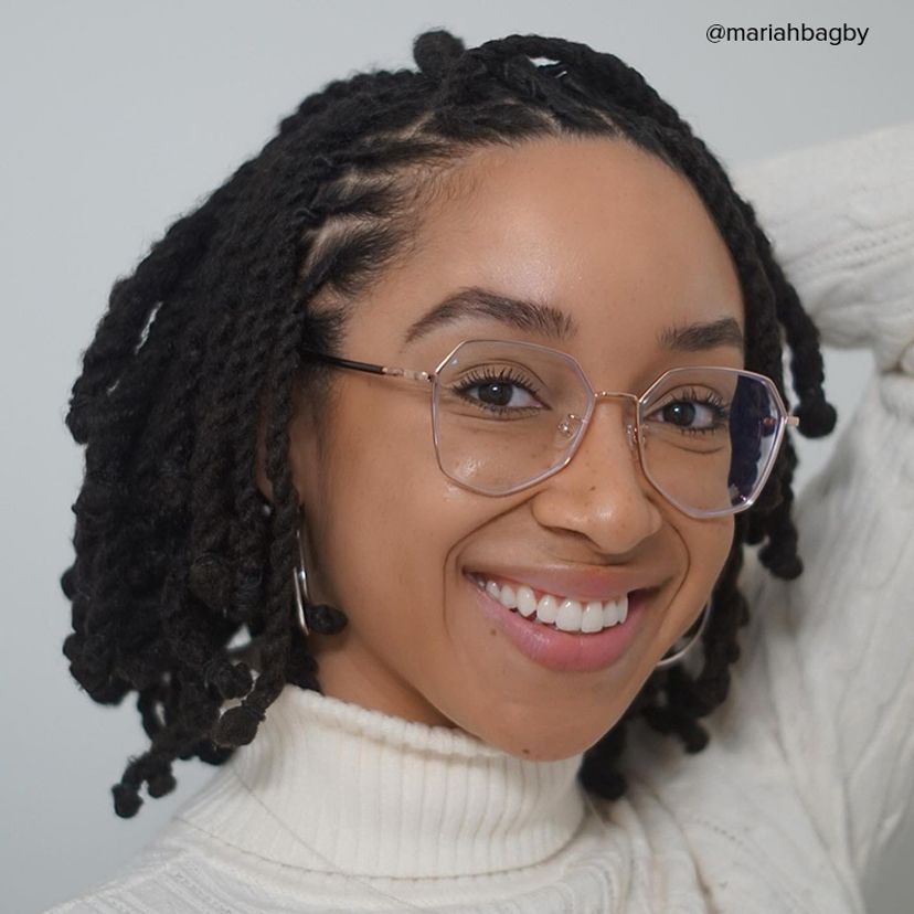 Bivins Geometric Gold Glasses