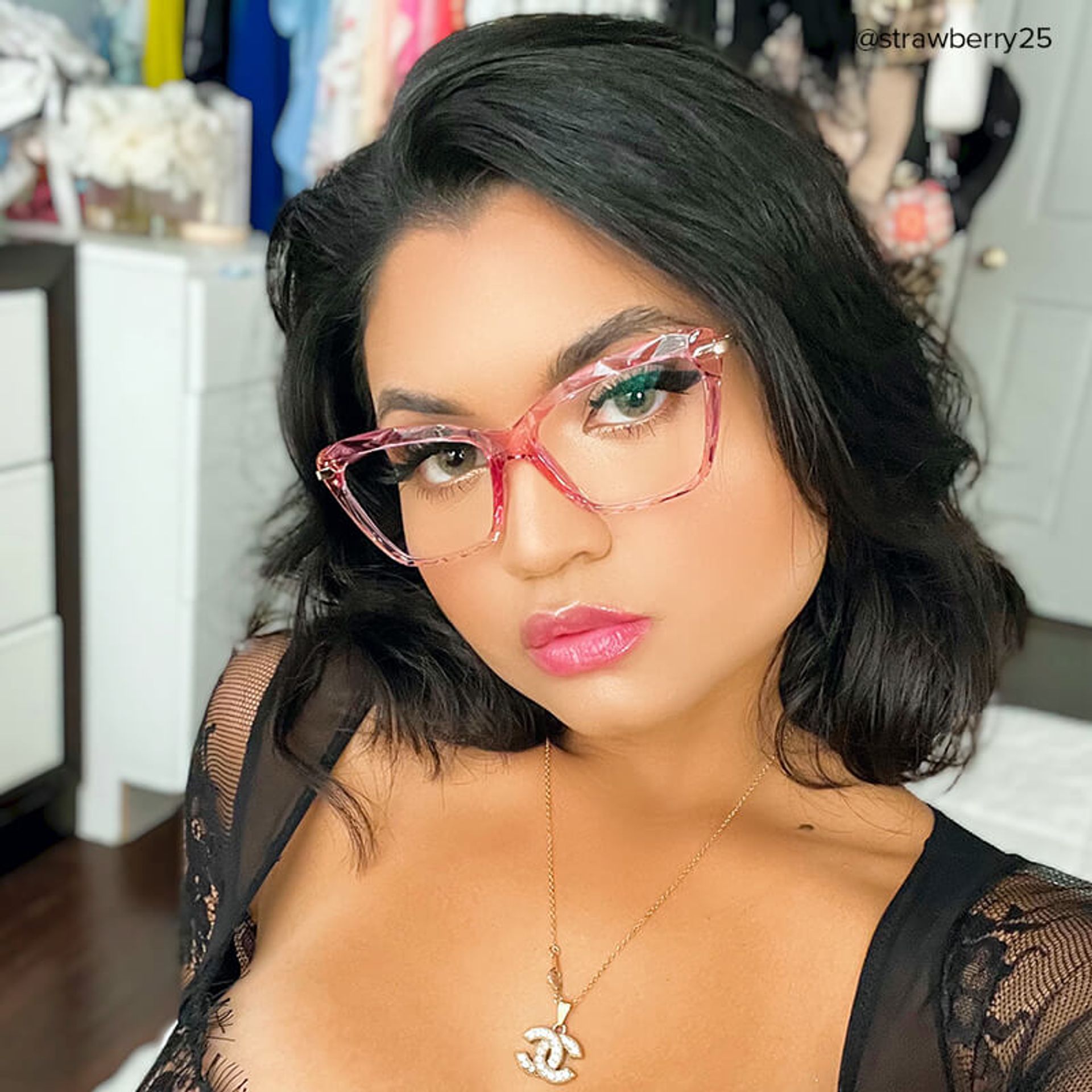 Juliet Pink Cat-eye Frame Glasses for Women | ZEELOOL UK7