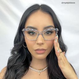 Juliet Light-Blue Rectangle Glasses5