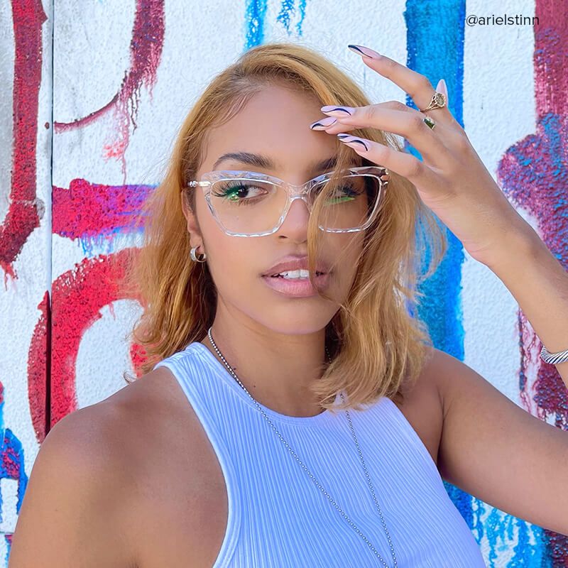 Juliet Clear Cateye Frame Glasses | ZEELOOL UK6