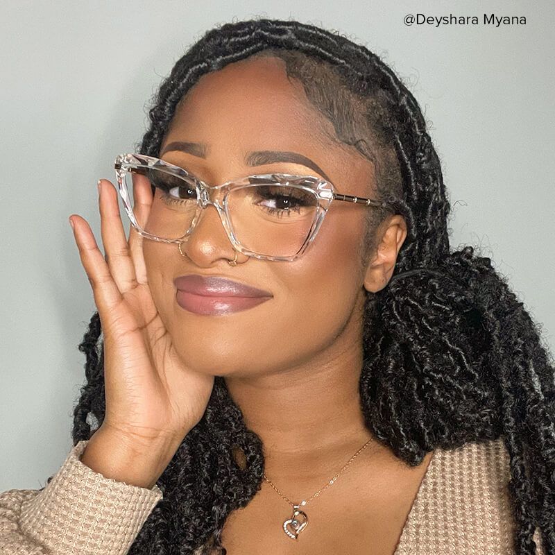 Juliet Clear Cateye Frame Glasses | ZEELOOL UK6