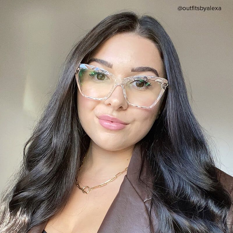 Juliet Clear Cateye Frame Glasses | ZEELOOL UK7