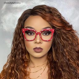 Malcolm Red-Dot Square Glasses6