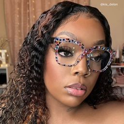 Xion Square Colorful-Point Glasses7