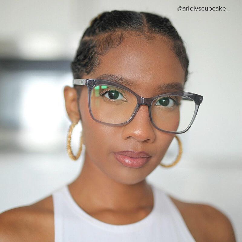 Alfred Butterfly Gray Frame Glasses | ZEELOOL UK8