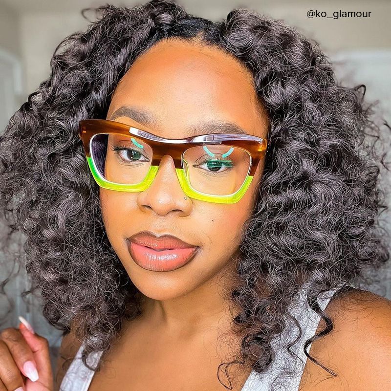 Benitez Square Green Frame Glasses | ZEELOOL UK4